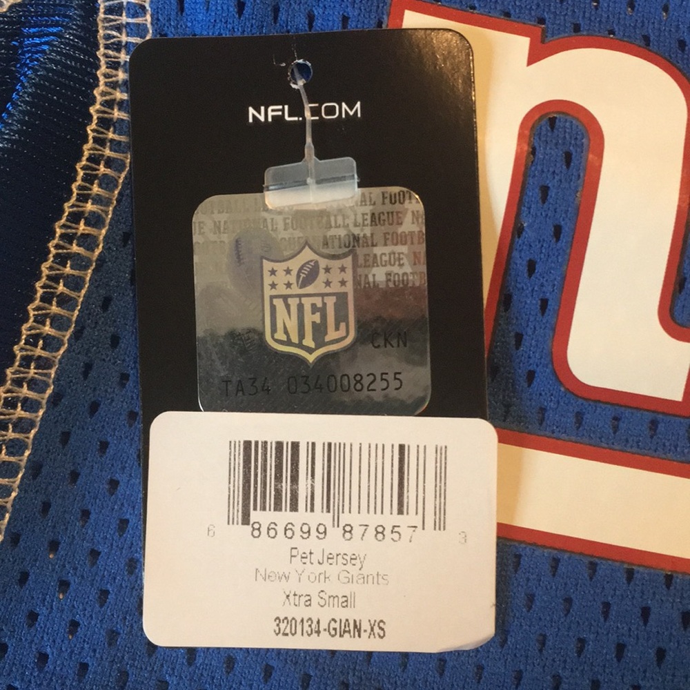 New York Giants Little Earth Production Pet Jersey - Picture 6 of 7
